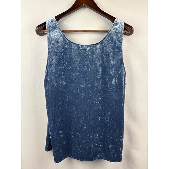 Women’s Vince Camino XL Blue Velvet Tank Blouse - Picture 3 of 6